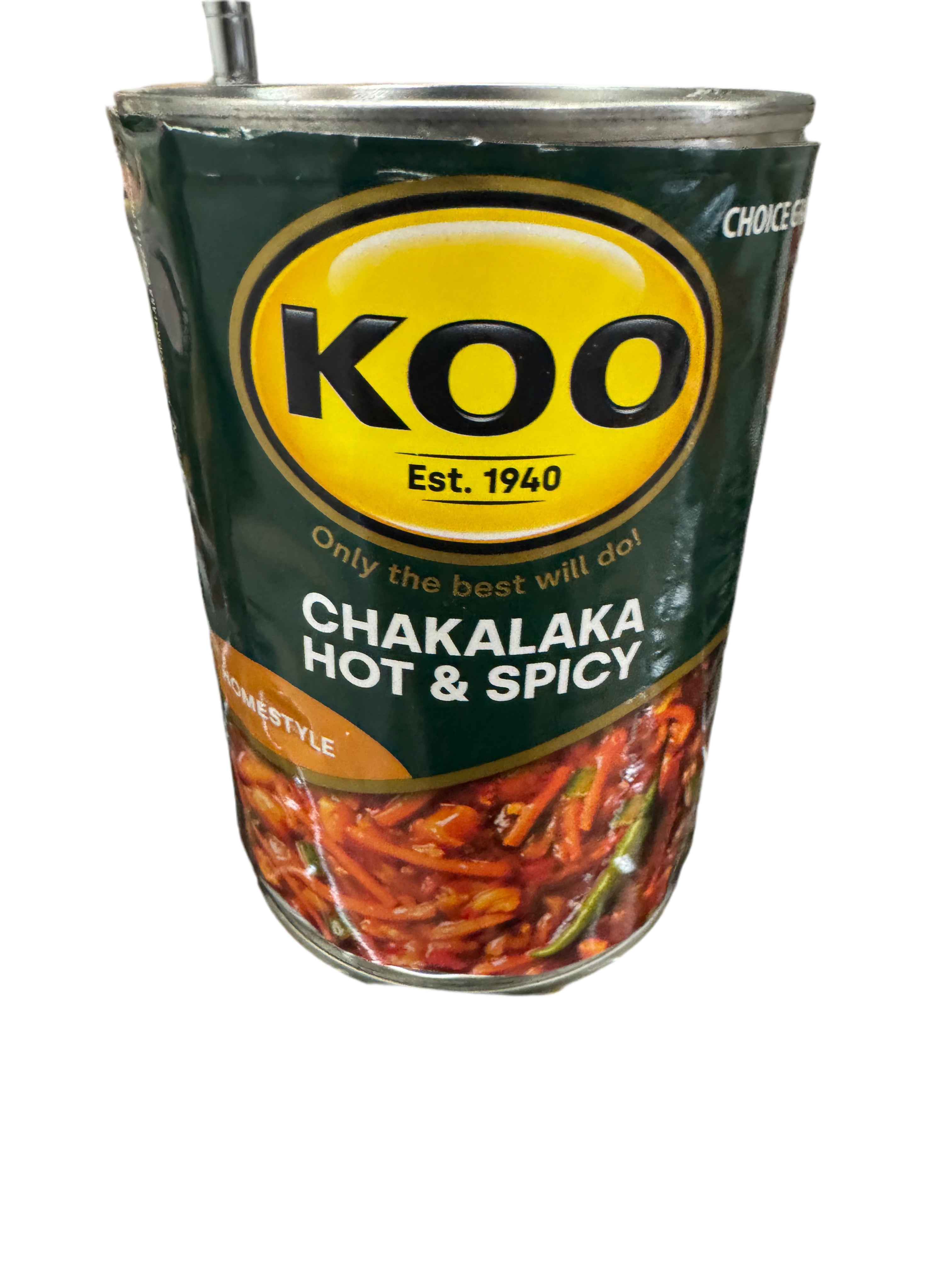 Koo Chakalaka Hot & Spicy (kosher) 410g