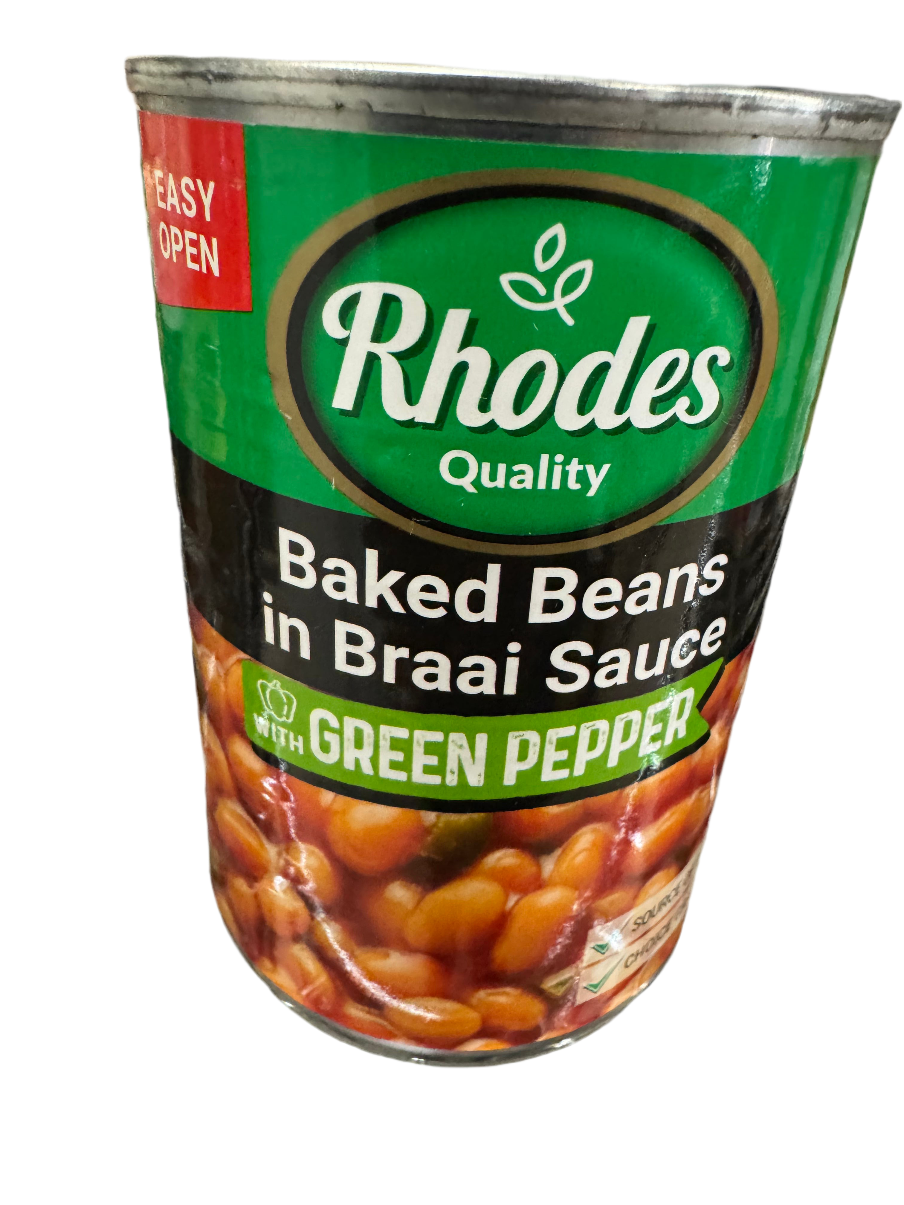 Baked Beans in Braai Sauce & Green Pepper 410g
