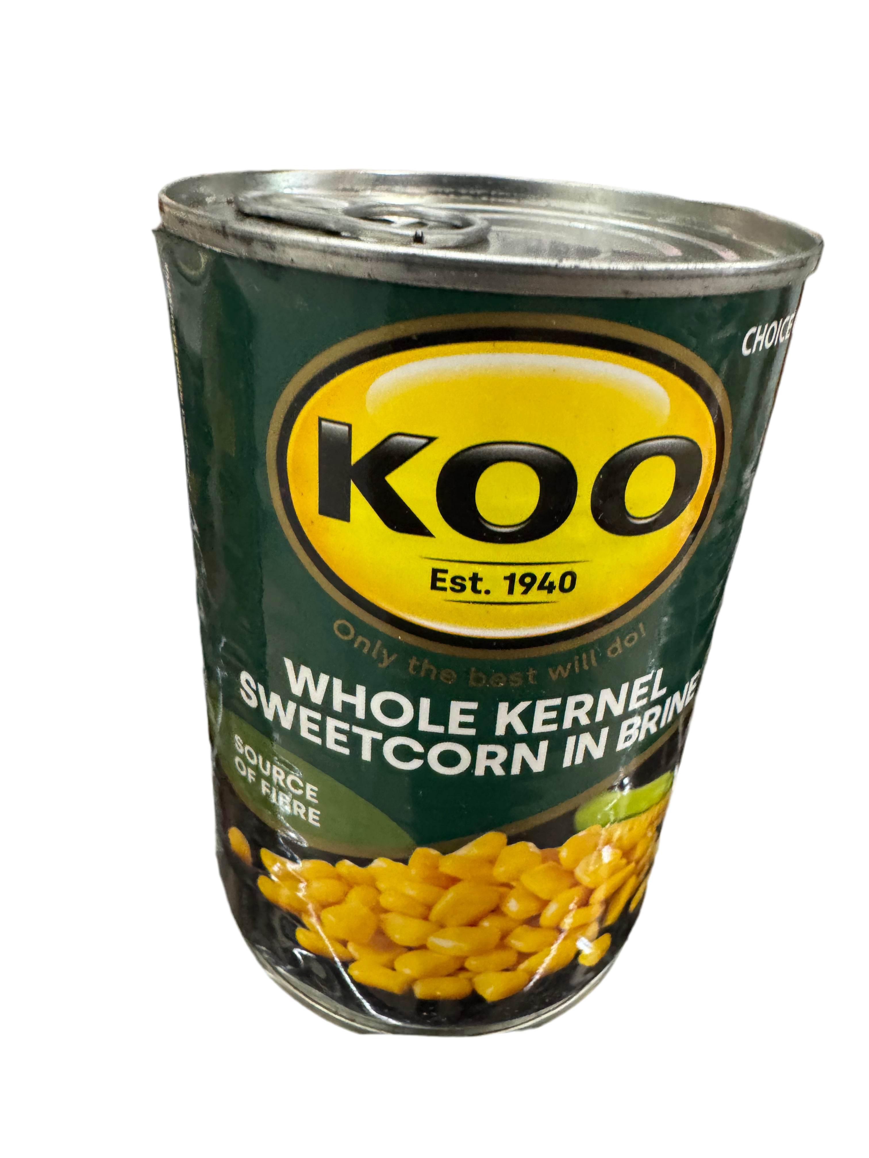 Koo Whole Kernel Sweetcorn in Brine ( kosher) 410g